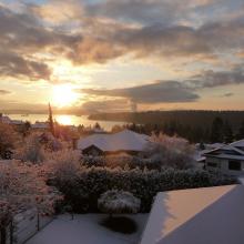 Snowy Nanaimo morning